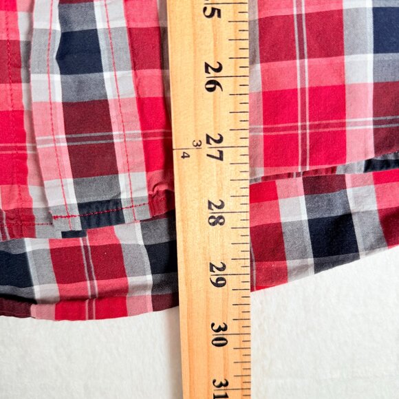 Ecko Unltd Classic Material Shirt Men L Short Sleeve Plaid Button Collar Pocket - Picture 5 of 6